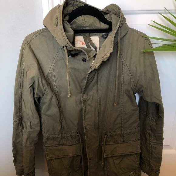 ✨TNA✨XXS Khaki Green Military Jacket - Picture 2 of 9